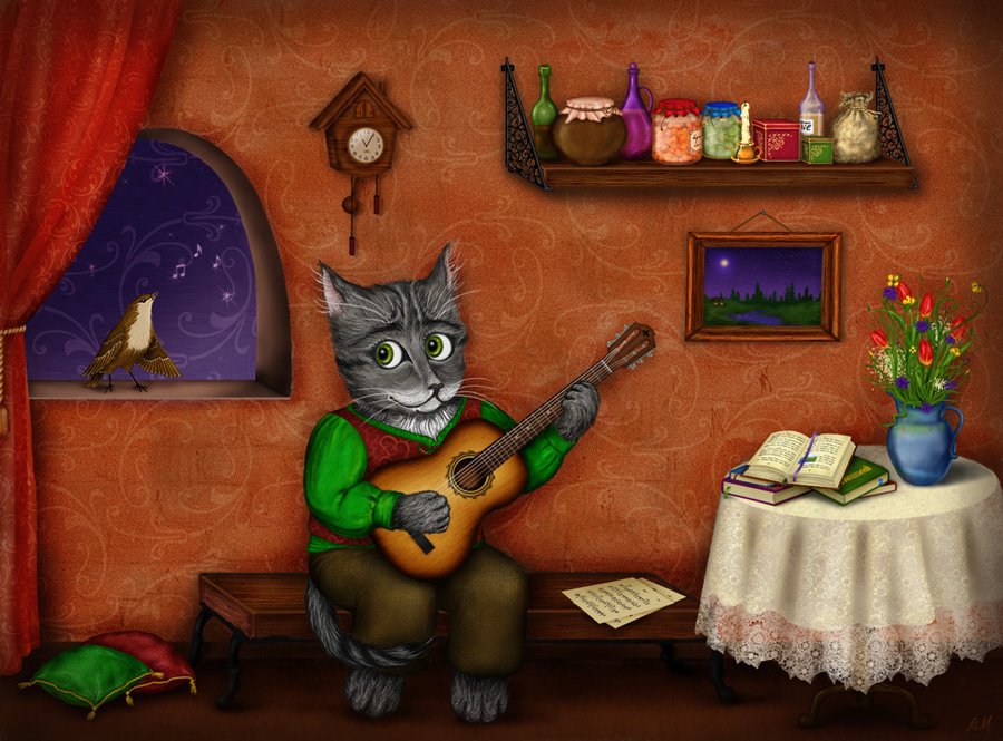 ''Musicians'' children's illustration